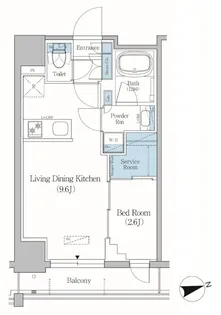 アーバネックス北上野【8階】の間取り
