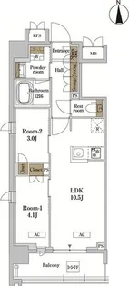 RJRプレシア蒲田【3階】の間取り