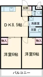 クラージュ【1階】の間取り