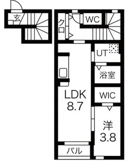 URBAN COURT松島【2階】の間取り