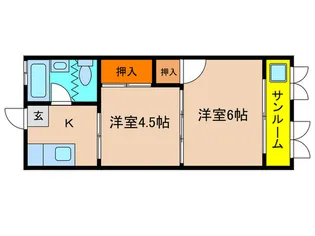 グリーンテラス【2階】の間取り