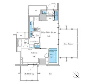 パークアクシス滝野川ラ ブリーズ【16階】の間取り