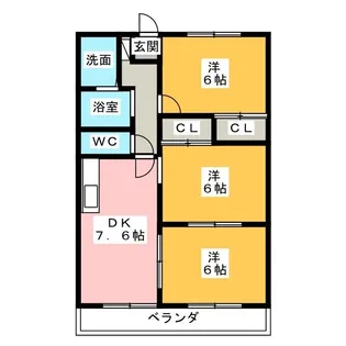 グランメール【2階】の間取り