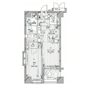 東京都港区西麻布1【マンション】の間取り