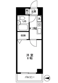 エヴェナール東中野【4階】の間取り