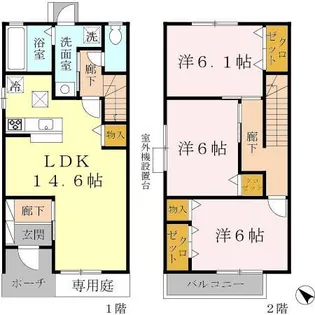 メゾンリベルタの間取り