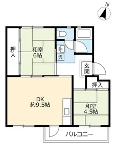 UR江南【4階】の間取り