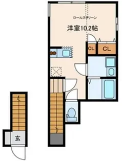 Colored Square中野坂上【2階】の間取り