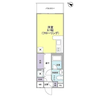 ヴェルデュール本郷 弐番館【4階】の間取り