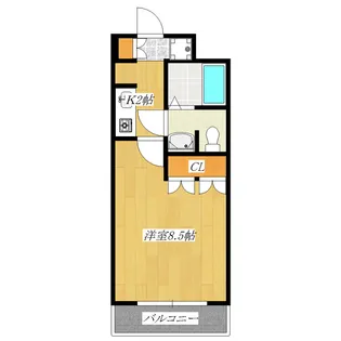 シャンブレッテパドドゥ【2階】の間取り