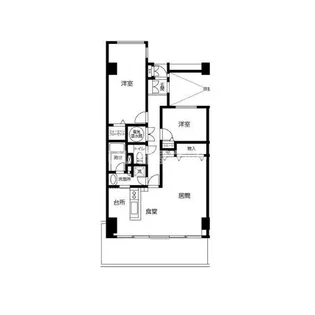 TLRレジデンス磯子駅前【4階】の間取り