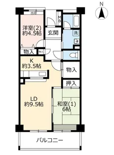 URひばりが丘【6階】の間取り