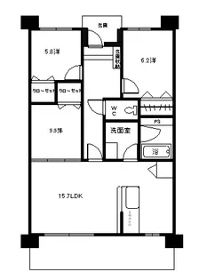 アーデント彦島福浦【6階】の間取り