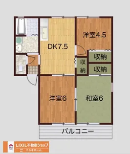 リブライフ大原【1階】の間取り