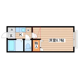 ヴァルーンレイム8【2階】の間取り