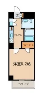 クルーセKS【5階】の間取り