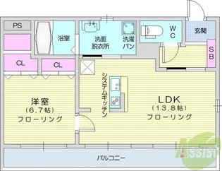 GRESS長町1丁目【3階】の間取り