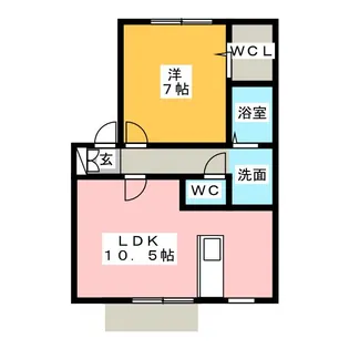 カーサ・レガート【1階】の間取り