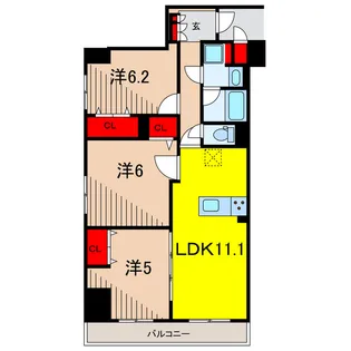 Daiwa Grace Maison亀有【2階】の間取り