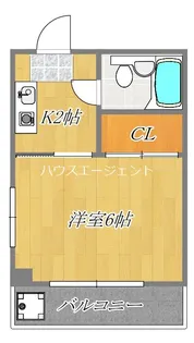 シャルマンモリタ【4階】の間取り