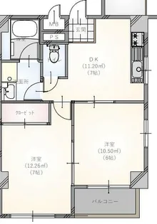 コーポ横山【3階】の間取り