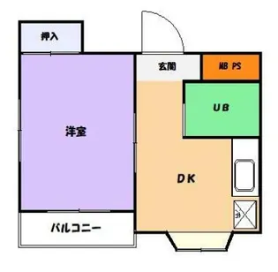 ニチエーイン国立【4階】の間取り