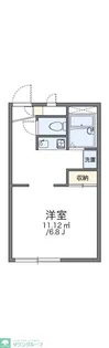 レオパレスキャスル【1階】の間取り