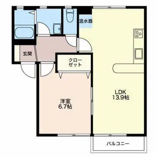 シャーメゾン029【2階】の間取り