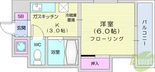 ユナイト上杉ビル【4階】の間取り