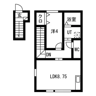 東仙台新築アパートサウス【2階】の間取り