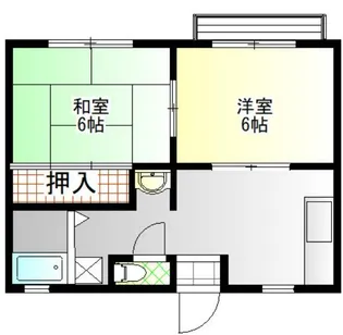 磯部グリーンハイツ【2階】の間取り