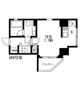 アクロス文京【5階】の間取り