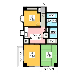 プリエール吉野町【3階】の間取り