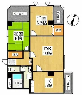 サンビームAZ【6階】の間取り