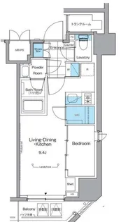 ルフォンプログレ横浜関内【6階】の間取り