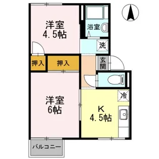 メイプルタウン【2階】の間取り