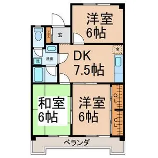ハイツサイキ【3階】の間取り