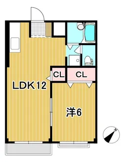 エルディム石崎I【2階】の間取り