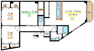 グランドアルブル【2階】の間取り