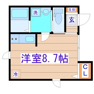 エクシア中江【1階】の間取り