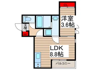 GRANDTIC松戸【1階】の間取り