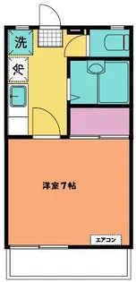 ハイツカトレアB【1階】の間取り