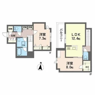 ボン ブリーズI【1階】の間取り