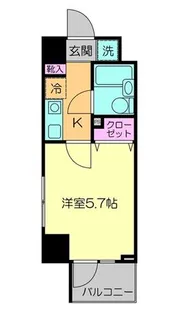 ティーフラッグ【7階】の間取り