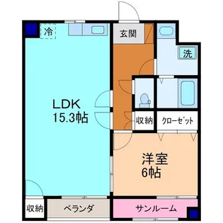 梨夢人【4階】の間取り