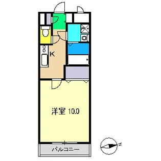 Y sフラット【3階】の間取り