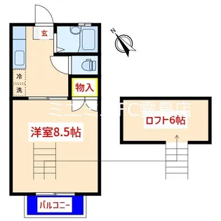 サンシティ 10【2階】の間取り