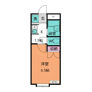 グリーンハイツスズキB【2階】の間取り