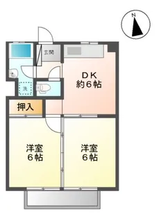 楓マンション【2階】の間取り