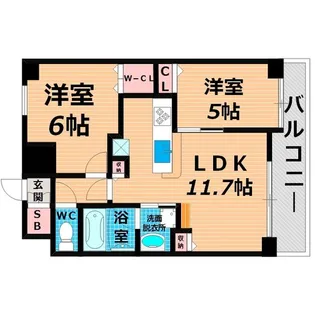 グラマシー京橋【14階】の間取り